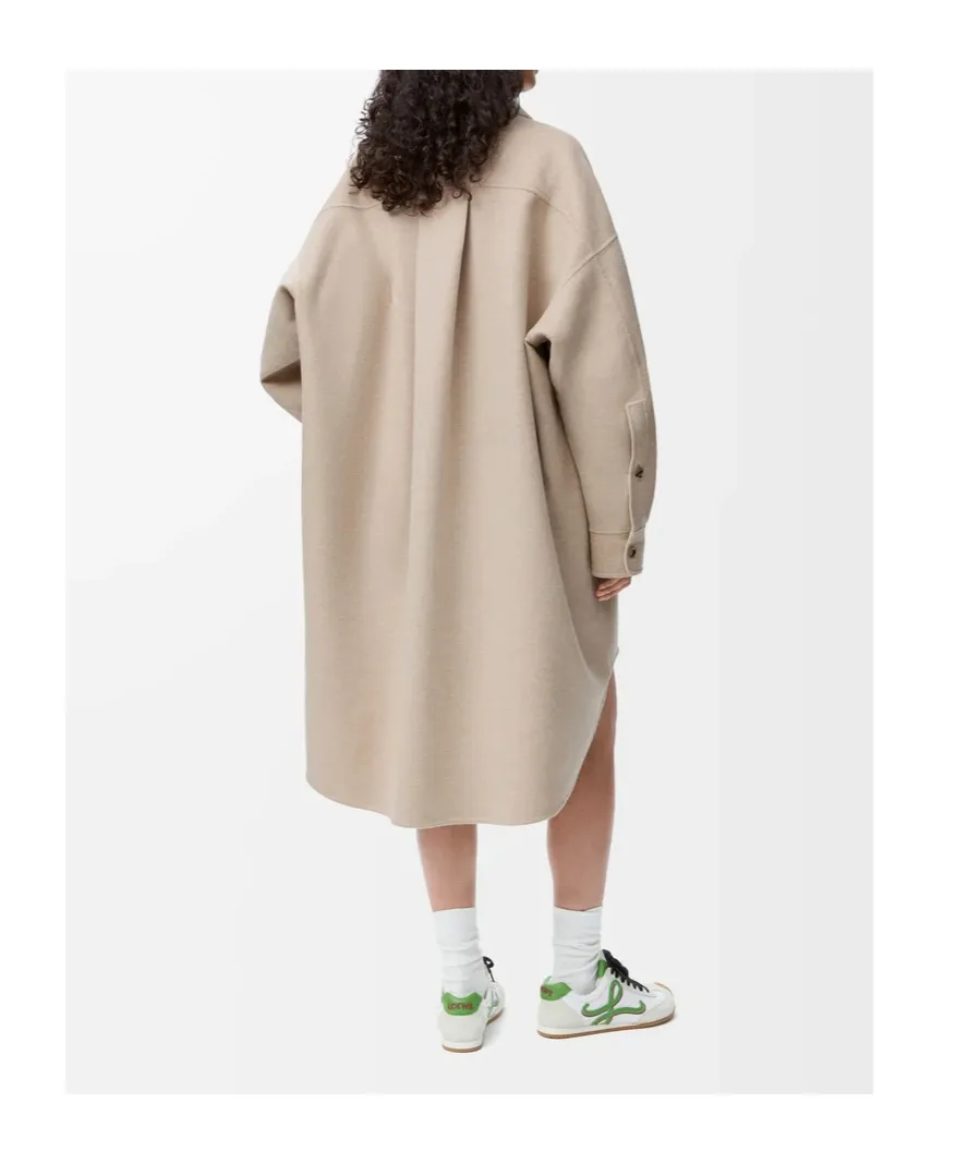 Coat In Wool And Cashmere