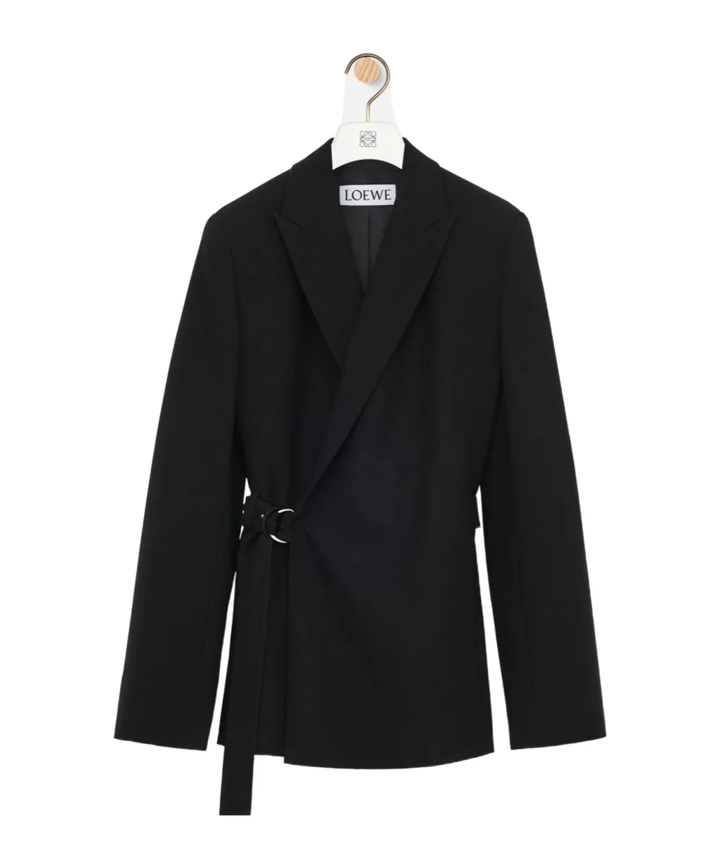 Draped Jacket In Wool
