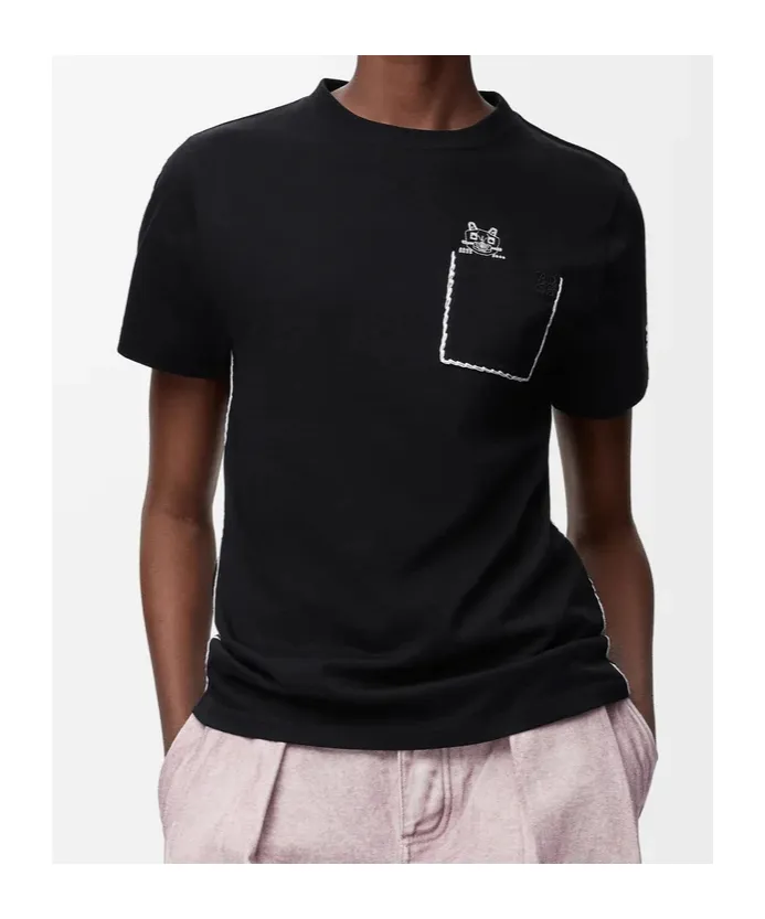 Anagram Embroidered Crewneck T-Shirt