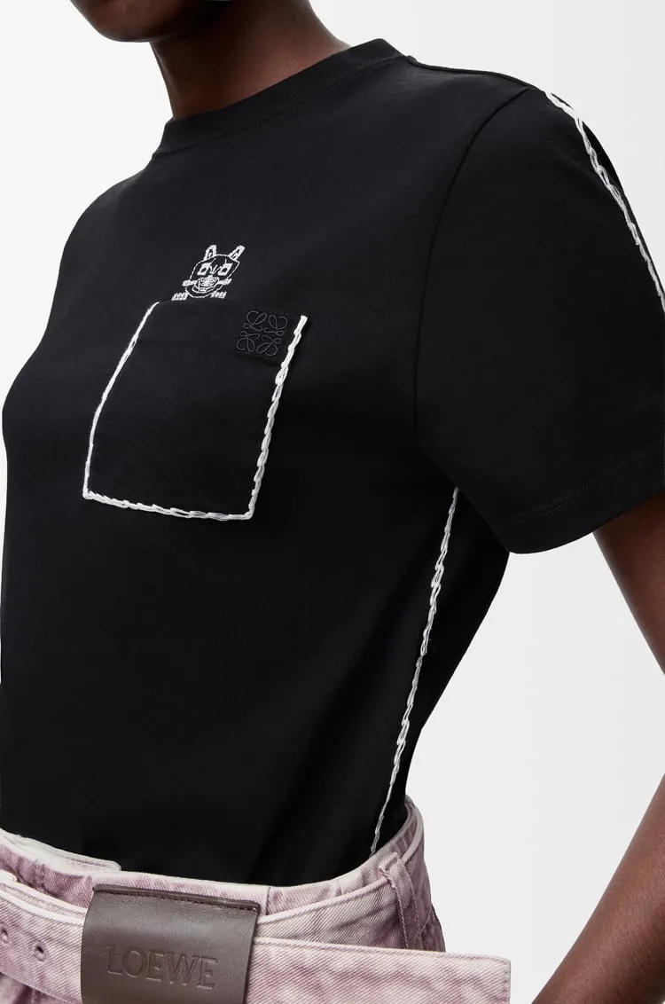 Anagram Embroidered Crewneck T-Shirt