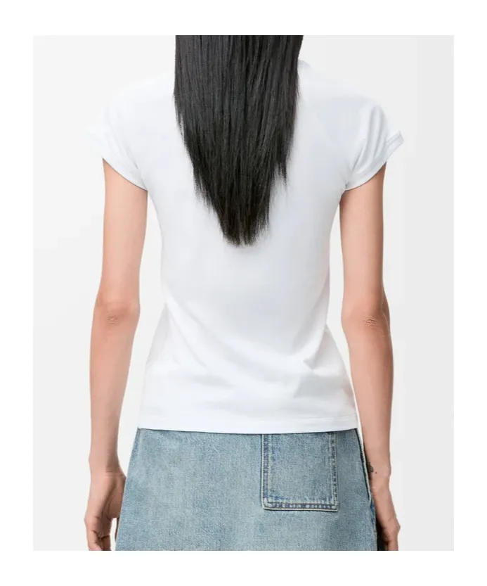Anagram Embroidered Small Fit T-Shirt