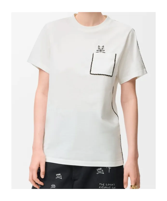 Anagram Embroidered Crewneck T-Shirt