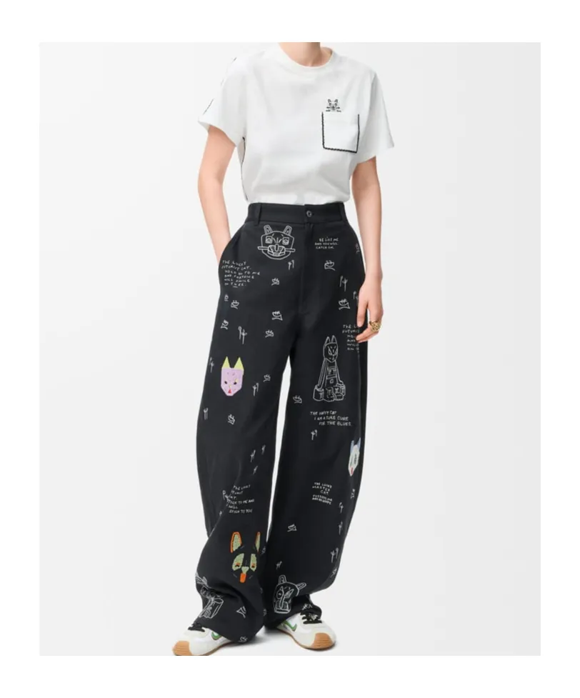 Anagram Embroidered Crewneck T-Shirt