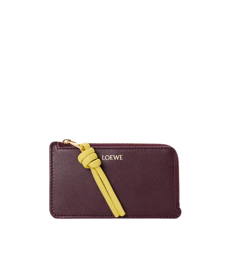 Knot-Detailed Zipped Cardholder