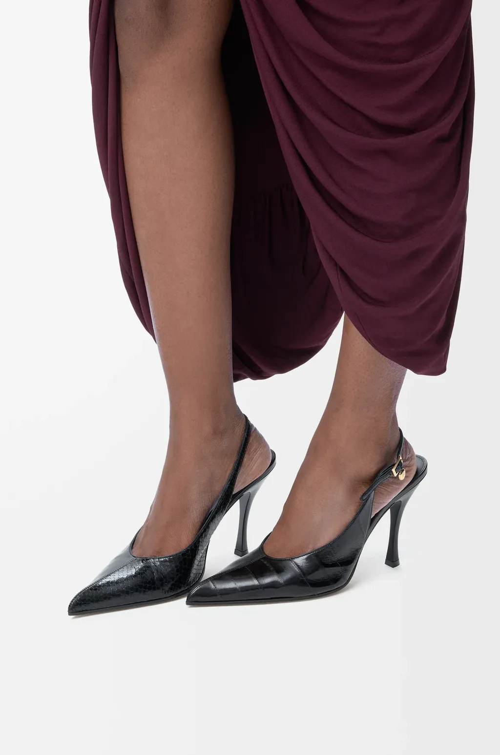 Comic Slingback Pumps