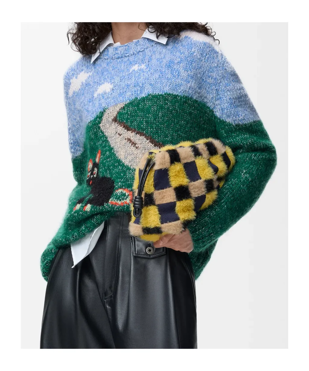 Sweater In Wool And Mohair