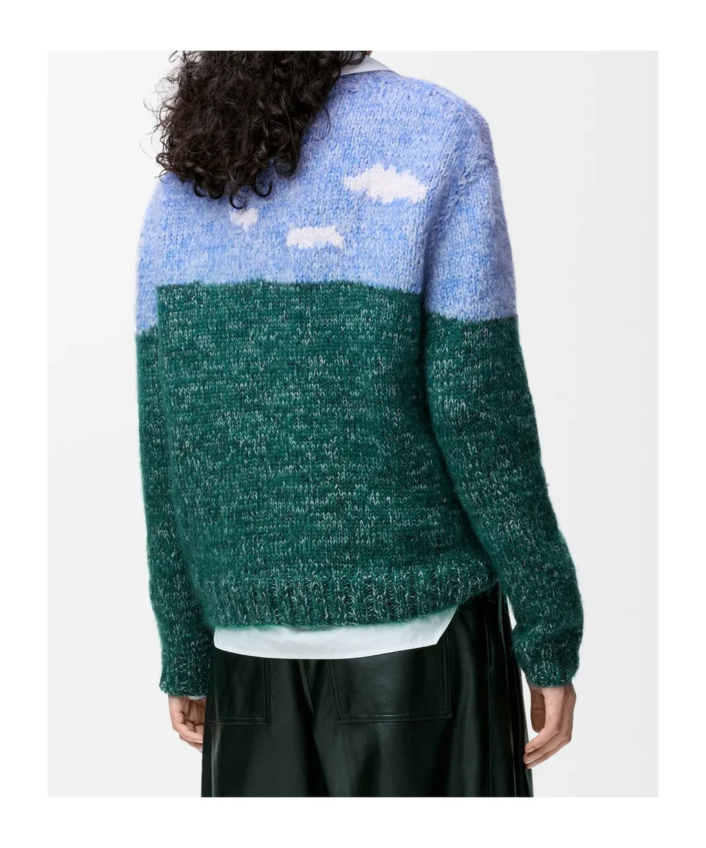 Sweater In Wool And Mohair