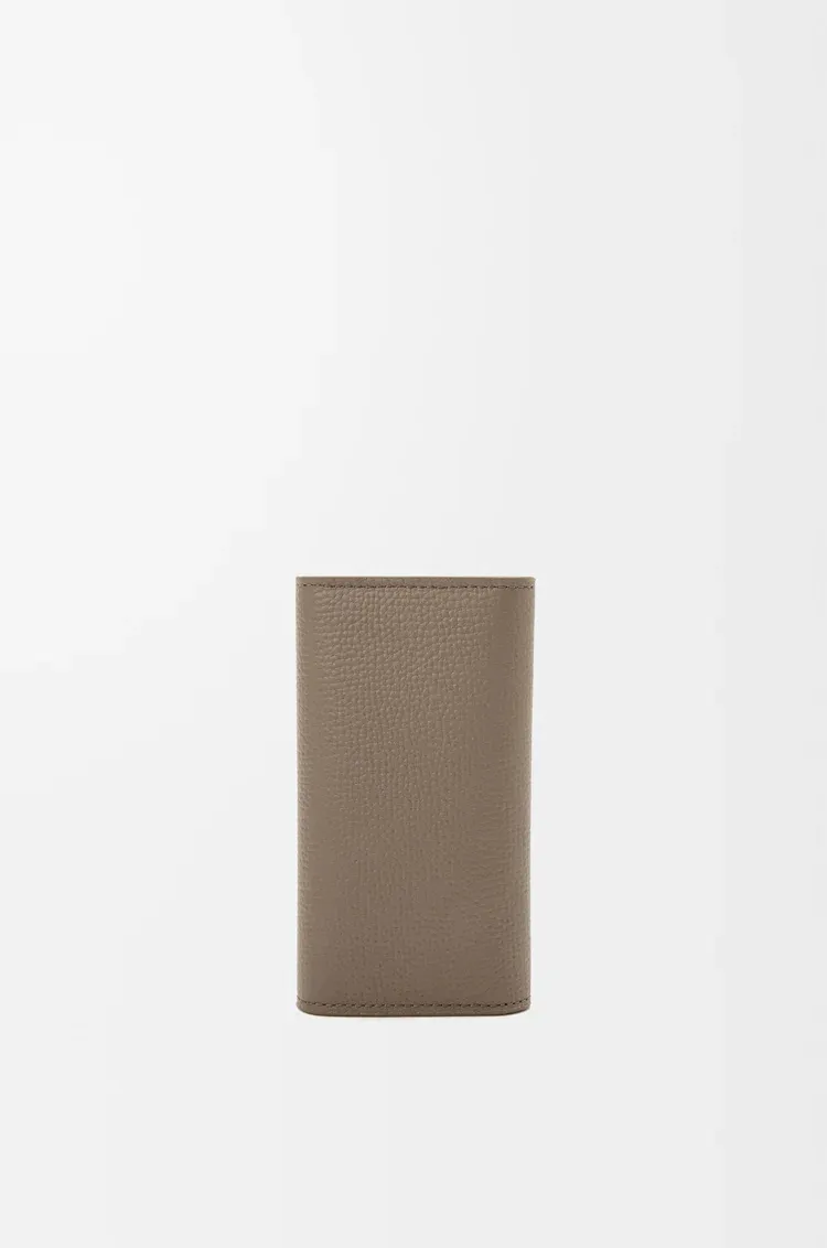 Anagram Key Case In Pebble Grained Calfskin