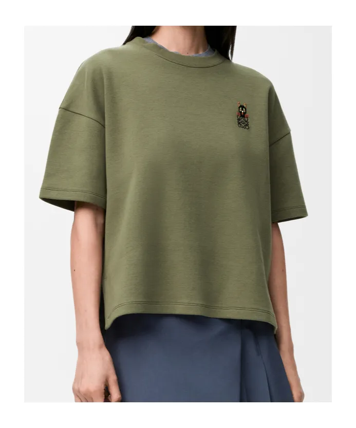 Anagram Embroidered Crewneck T-Shirt
