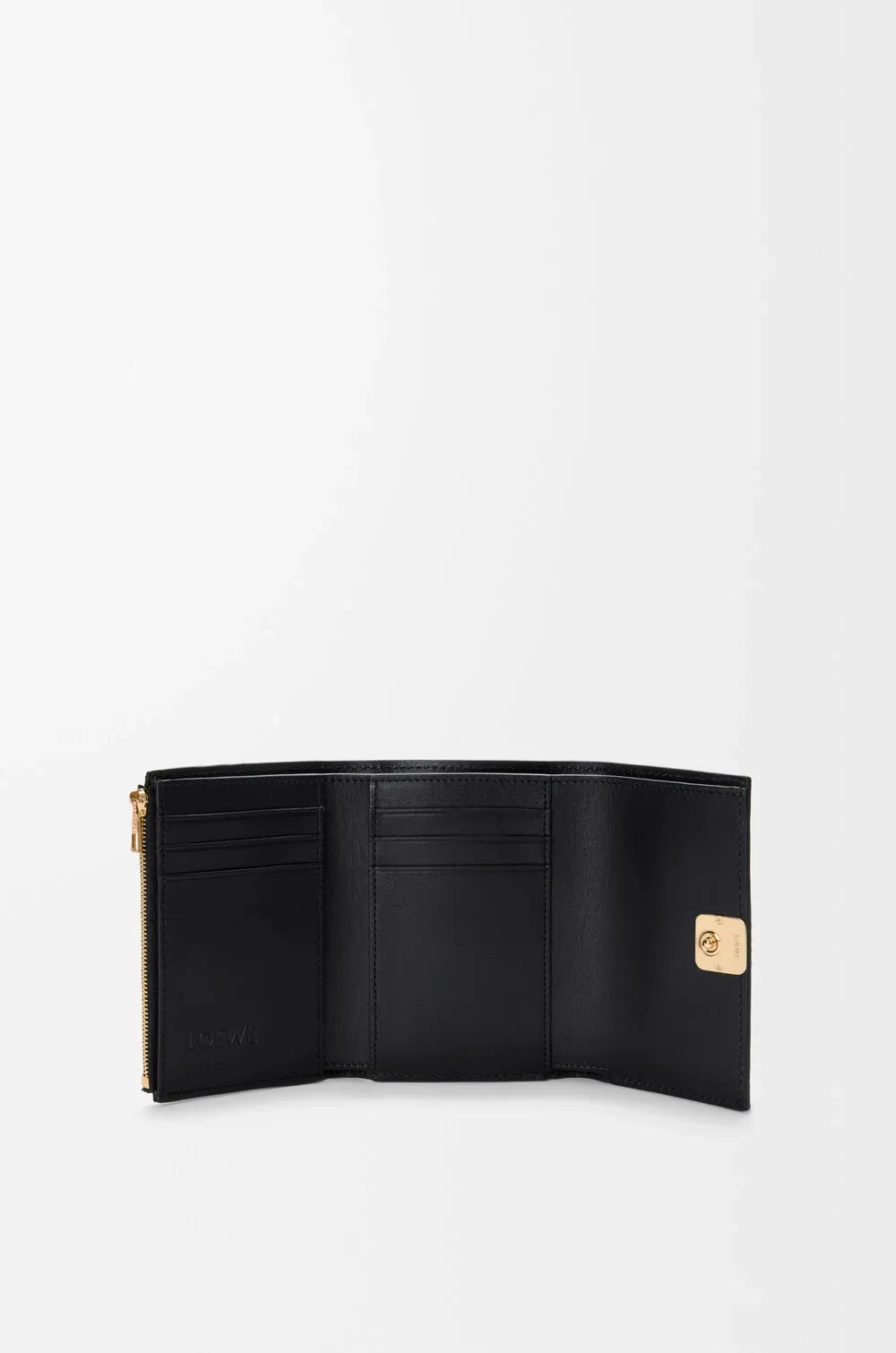 Anagram Small Vertical Wallet In Pebble Grained Calfskin