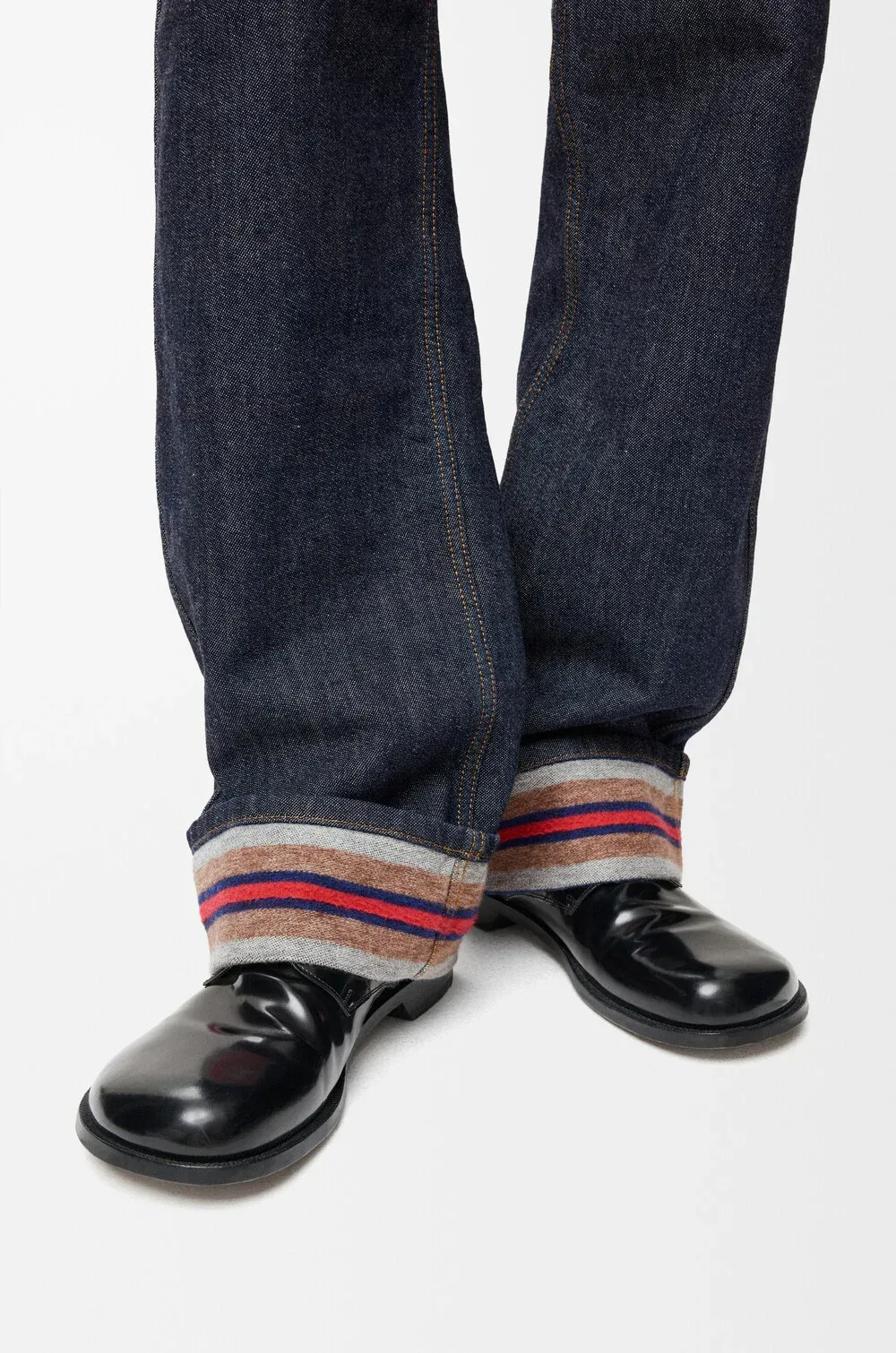 Turn-Up Denim Jeans
