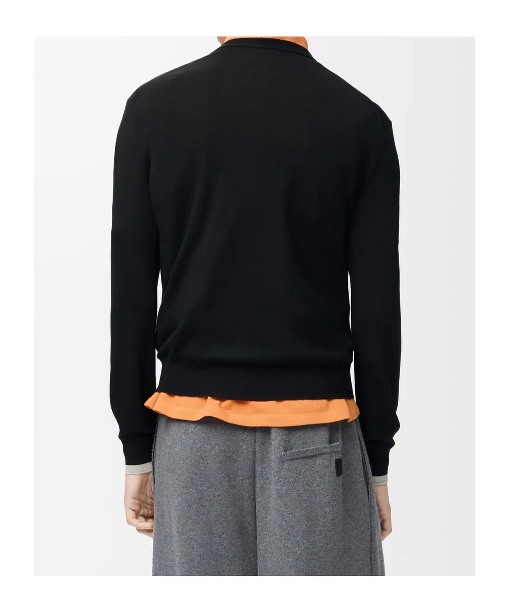 Long-Sleeved Wool Sweater