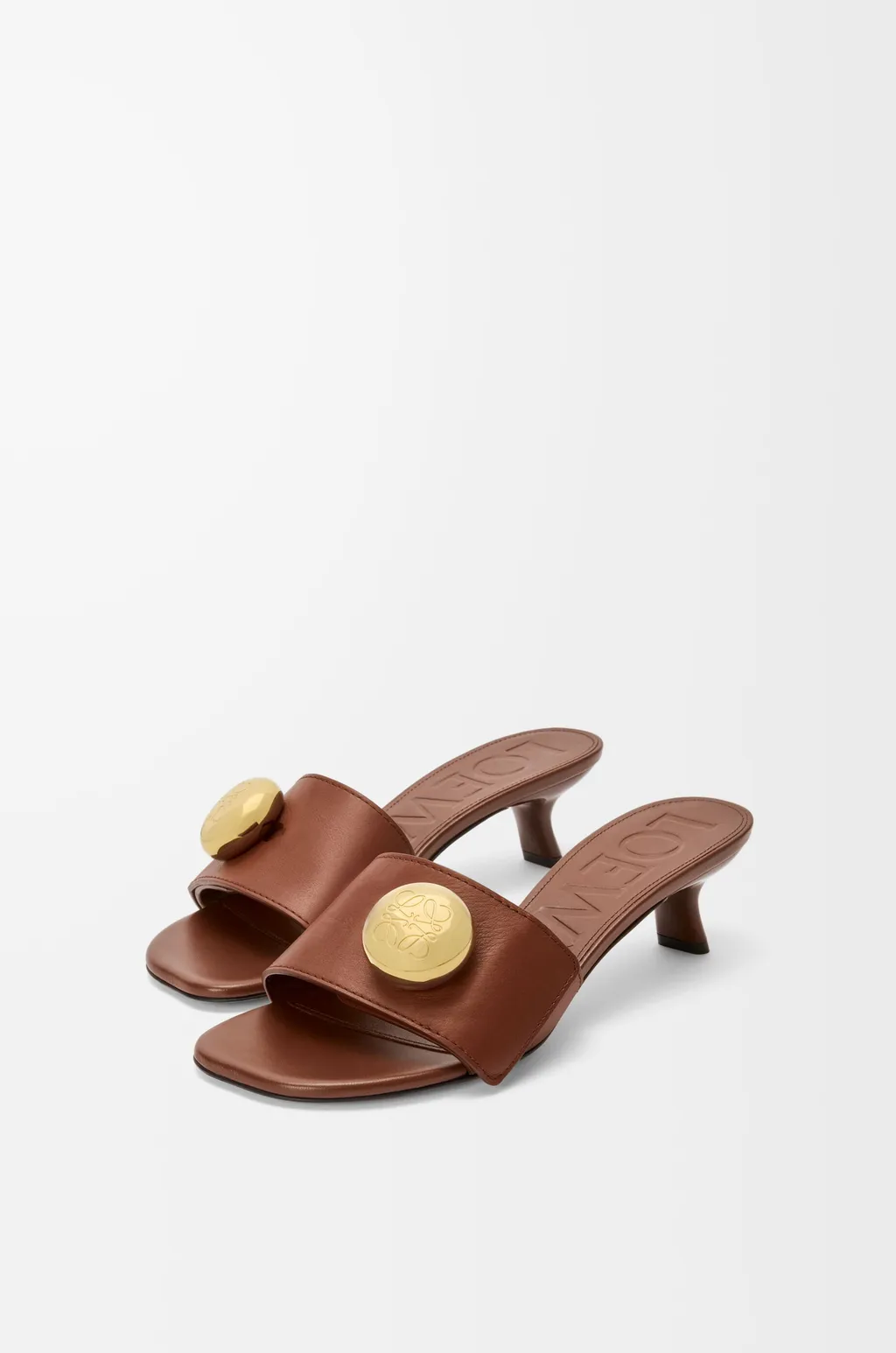 Anagram Pebble Heeled Mules
