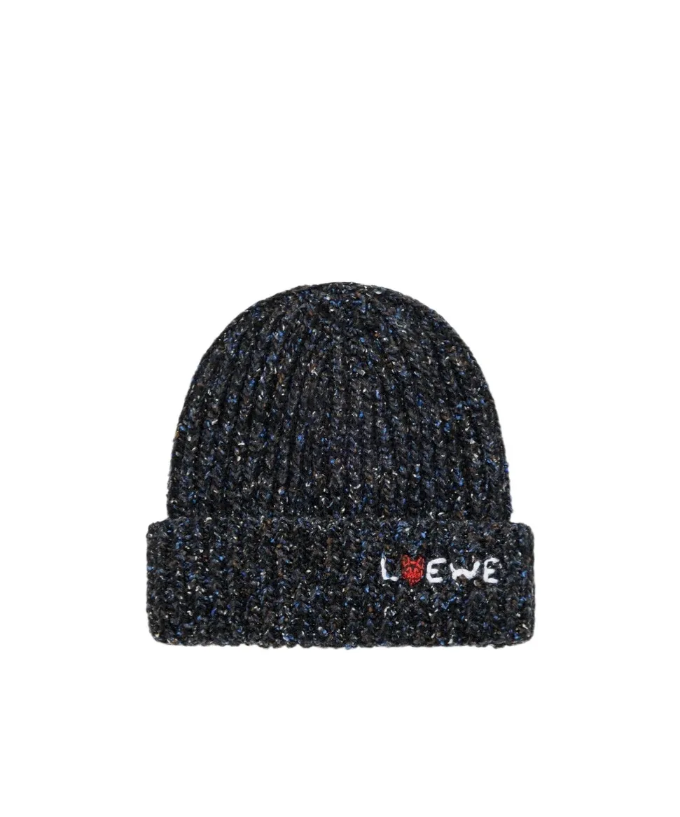 Wool, Silk And Alpaca Blend Knitted Hat
