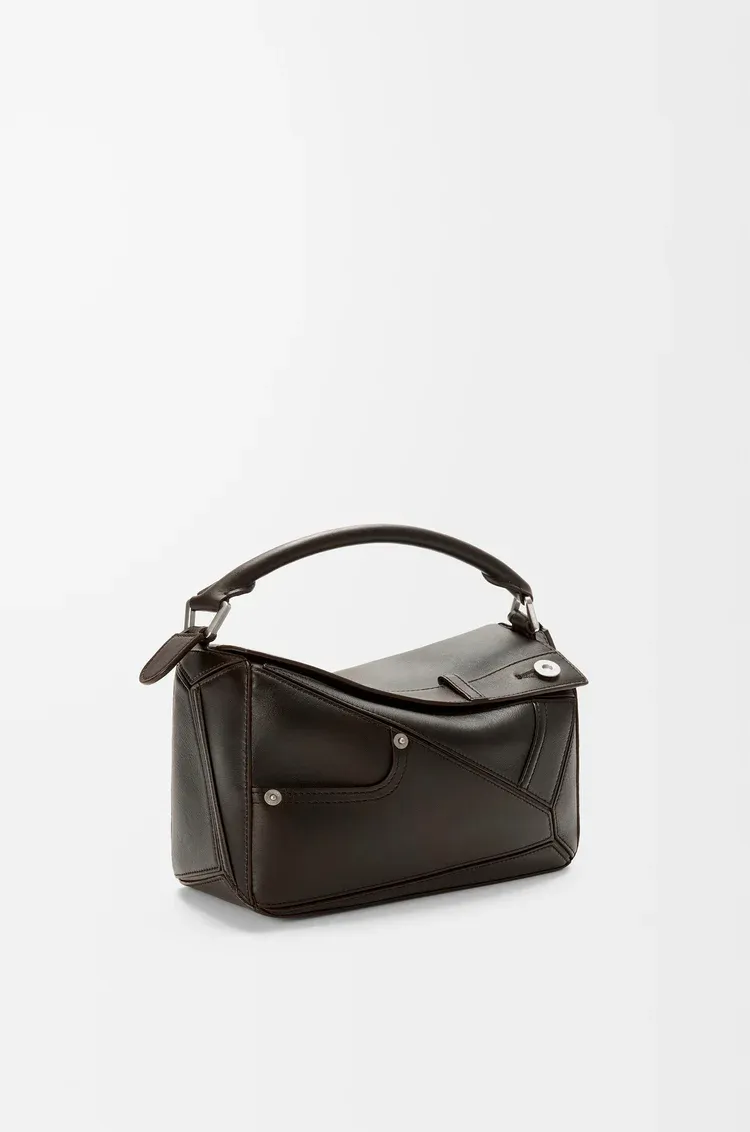 Panta Small Puzzle Bag In Shiny Calfskin