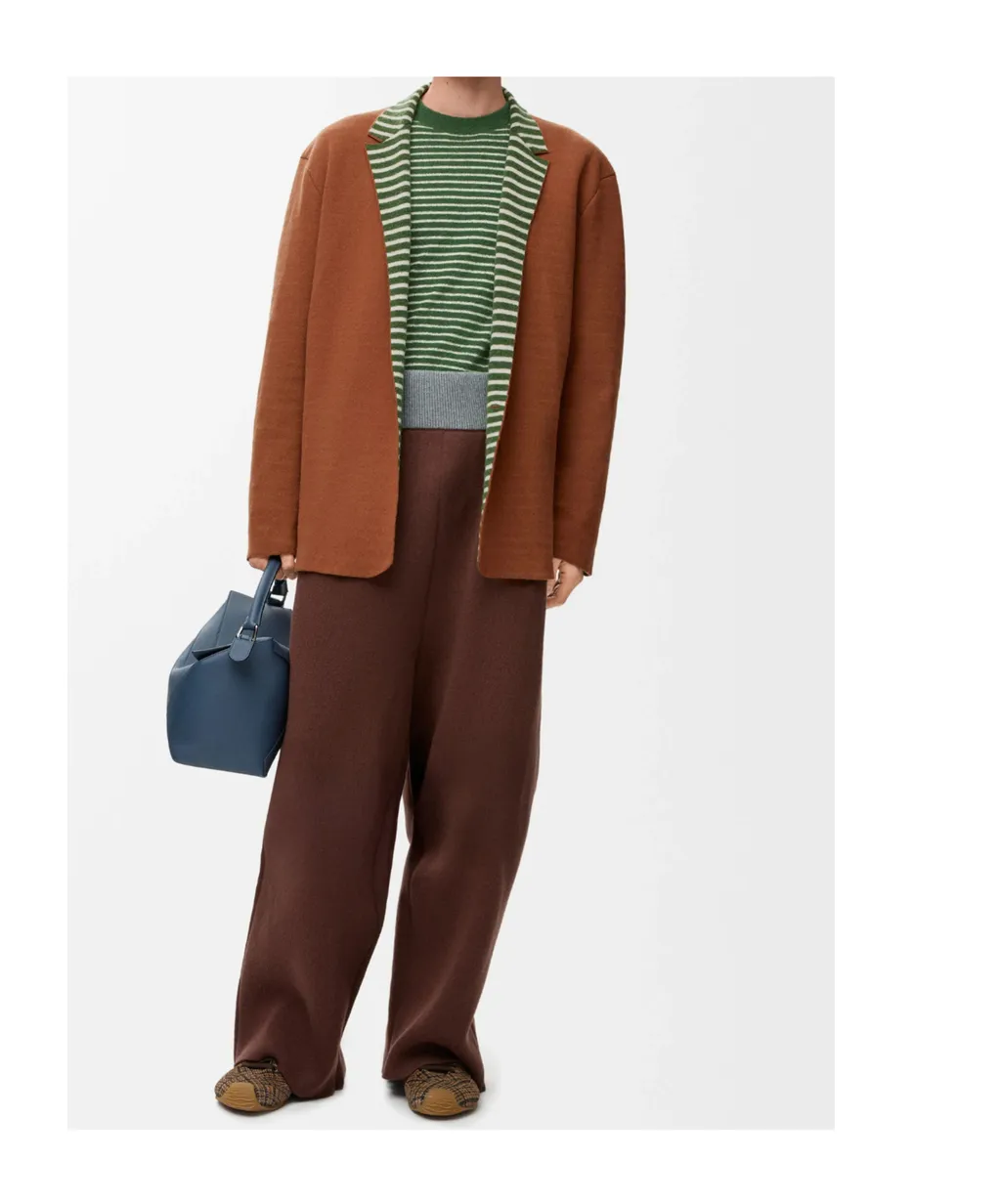 Single-Breasted Striped Jacket