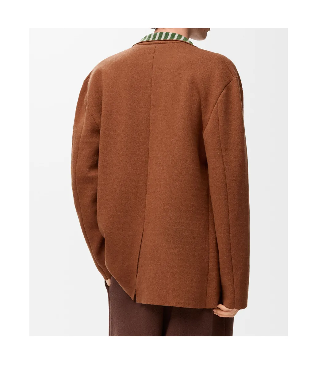 Single-Breasted Striped Jacket