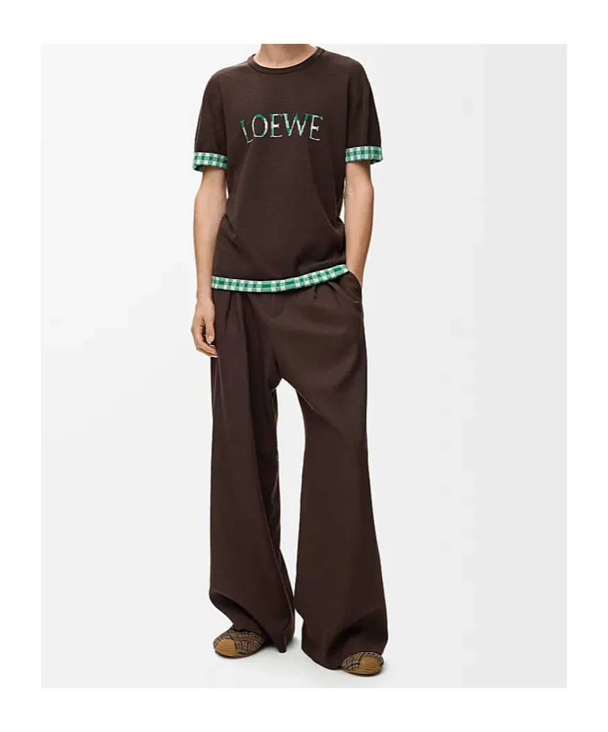 Pleated Elastic-Waist Trousers