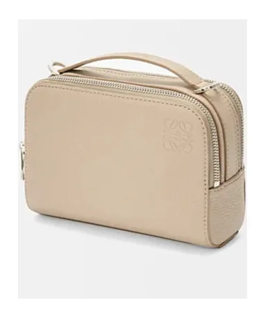 Mini Crossbody Camera Bag In Soft Grained Calfskin