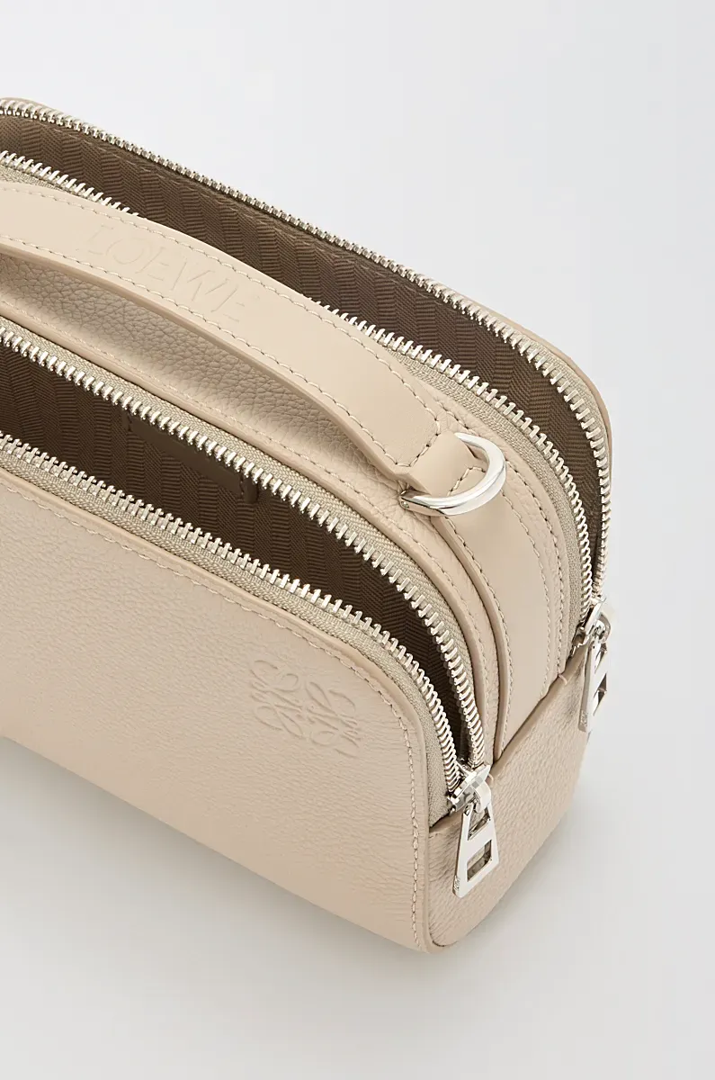 Mini Crossbody Camera Bag In Soft Grained Calfskin