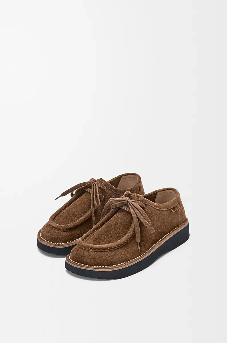 Faro Lace-Up Suede Shoes