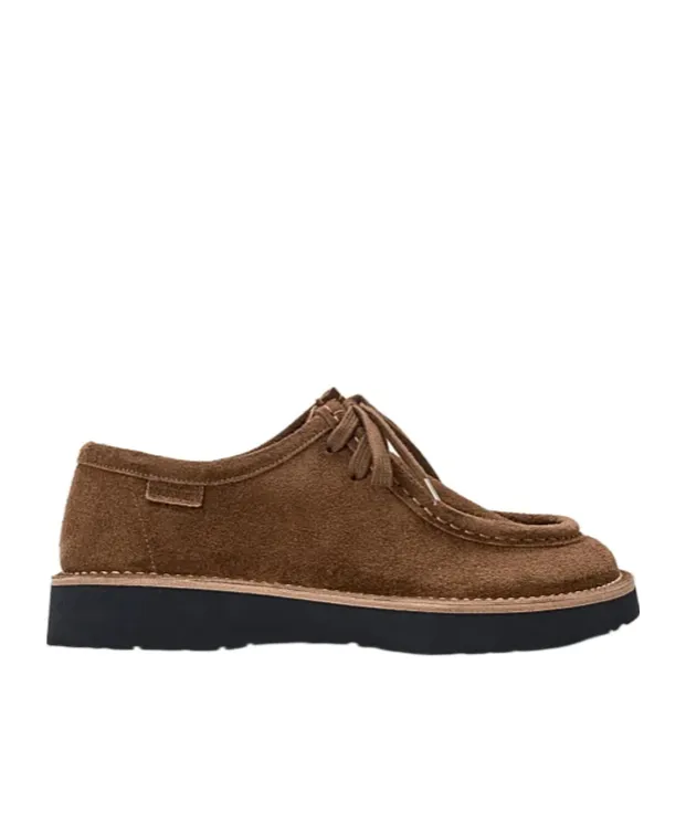 Faro Lace-Up Suede Shoes