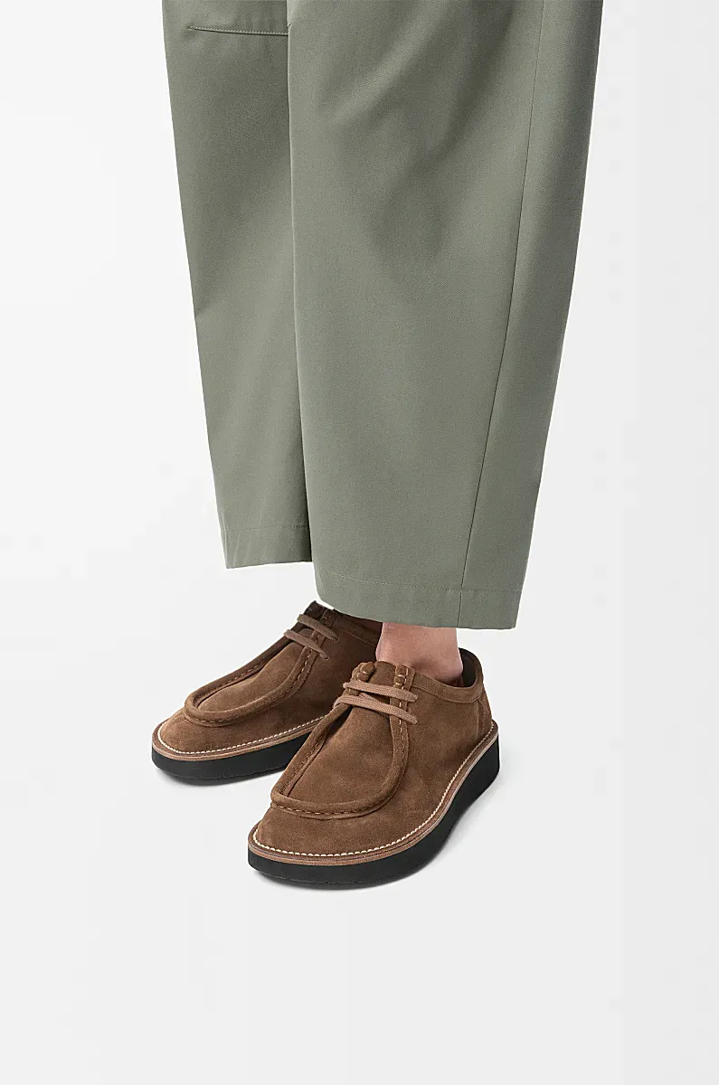 Faro Lace-Up Suede Shoes
