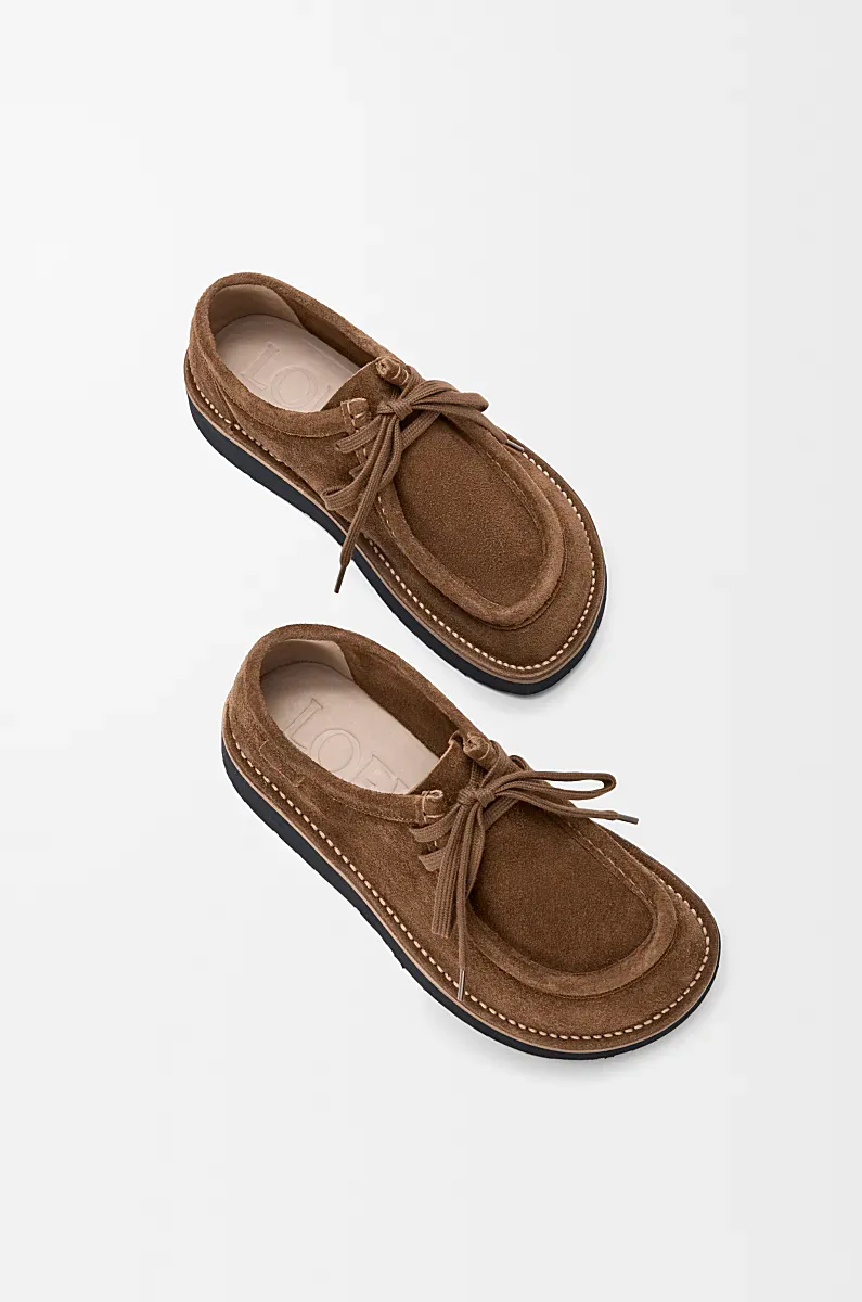 Faro Lace-Up Suede Shoes