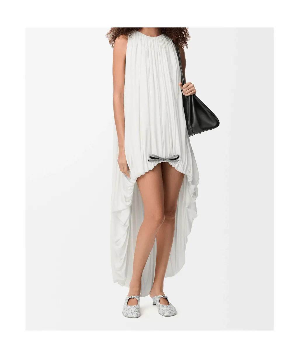 Draped Dress In Silk