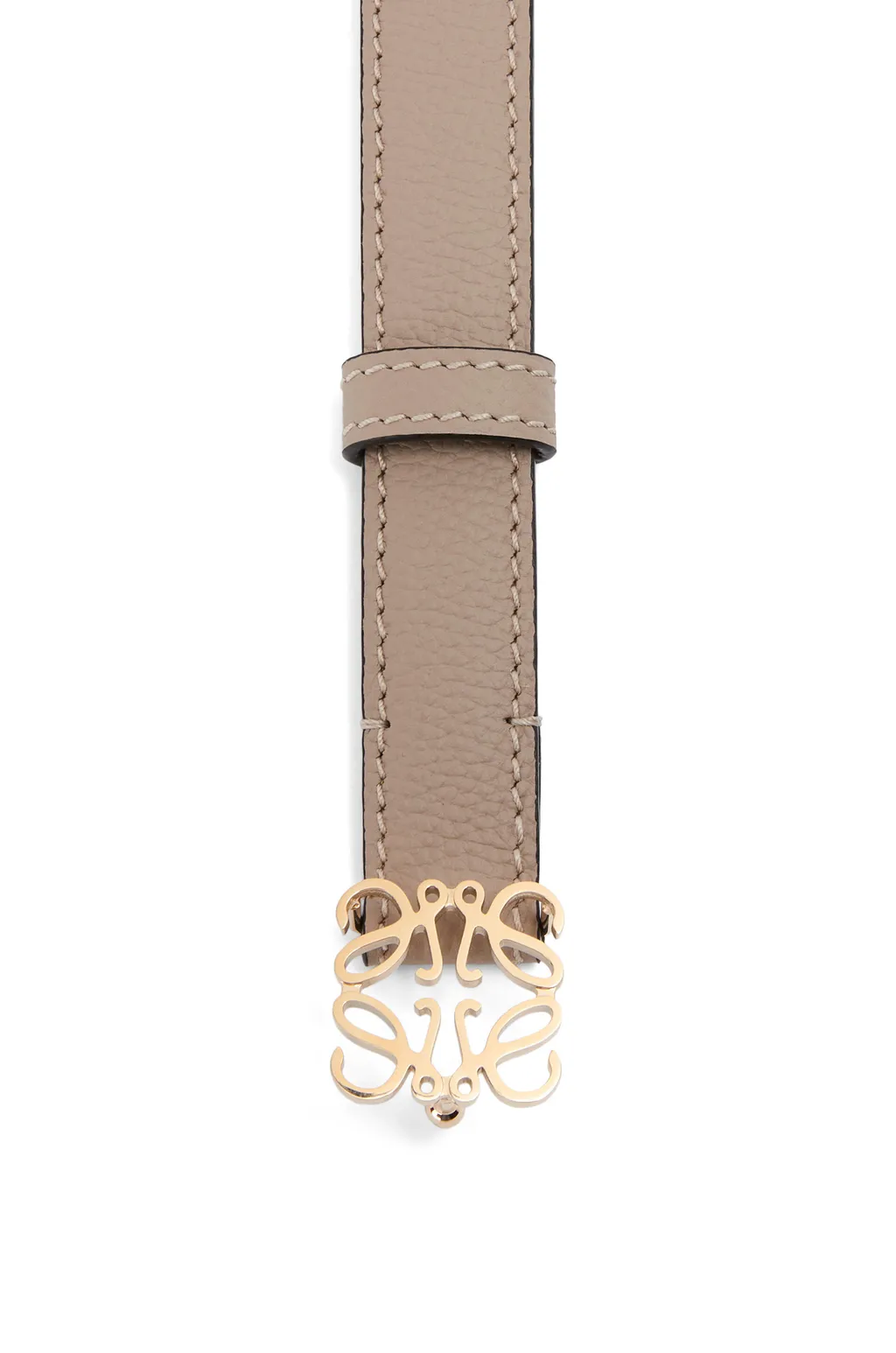 Anagram Belt In Pebble Grain Calfskin
