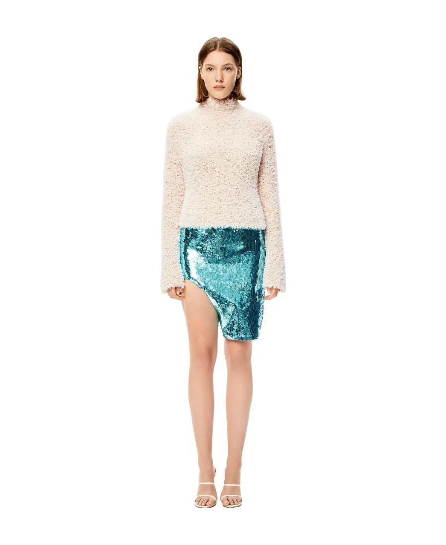 Sequin Cut-Out Skirt