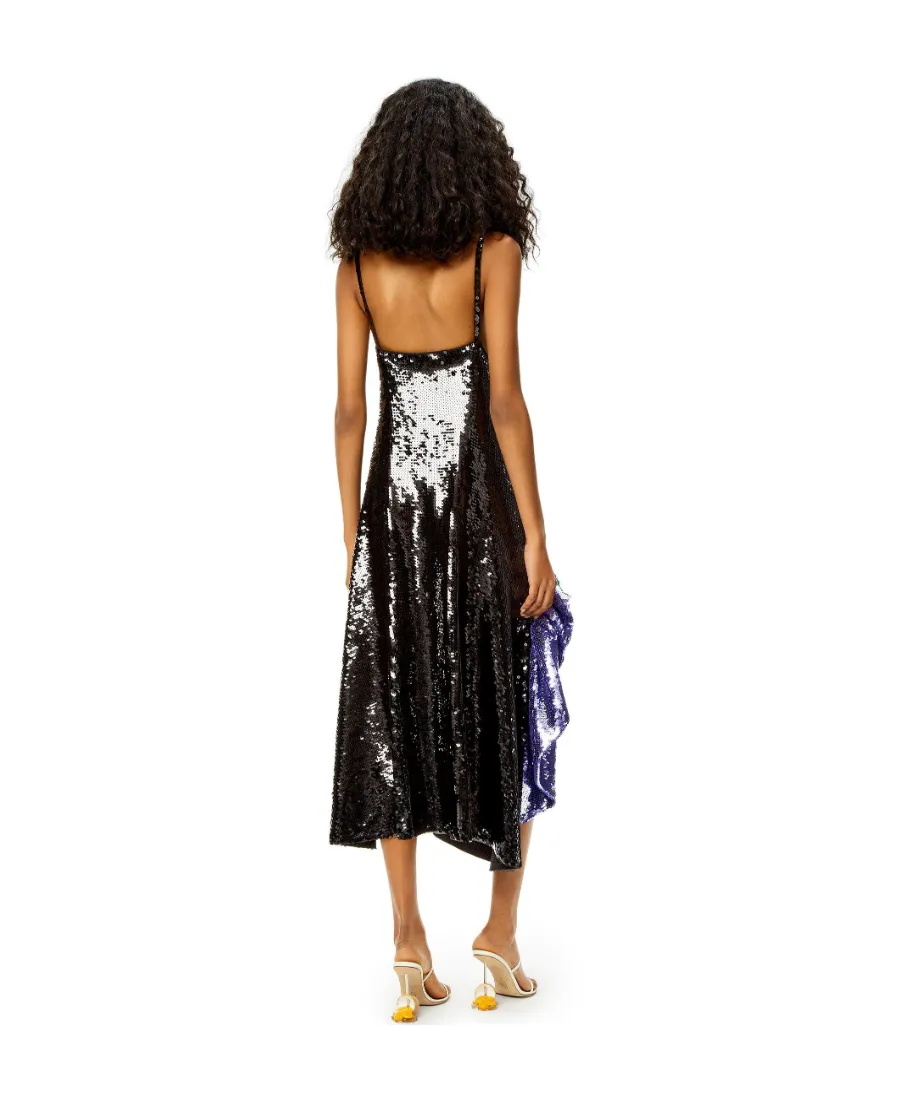 Sequin Ruffle Dress