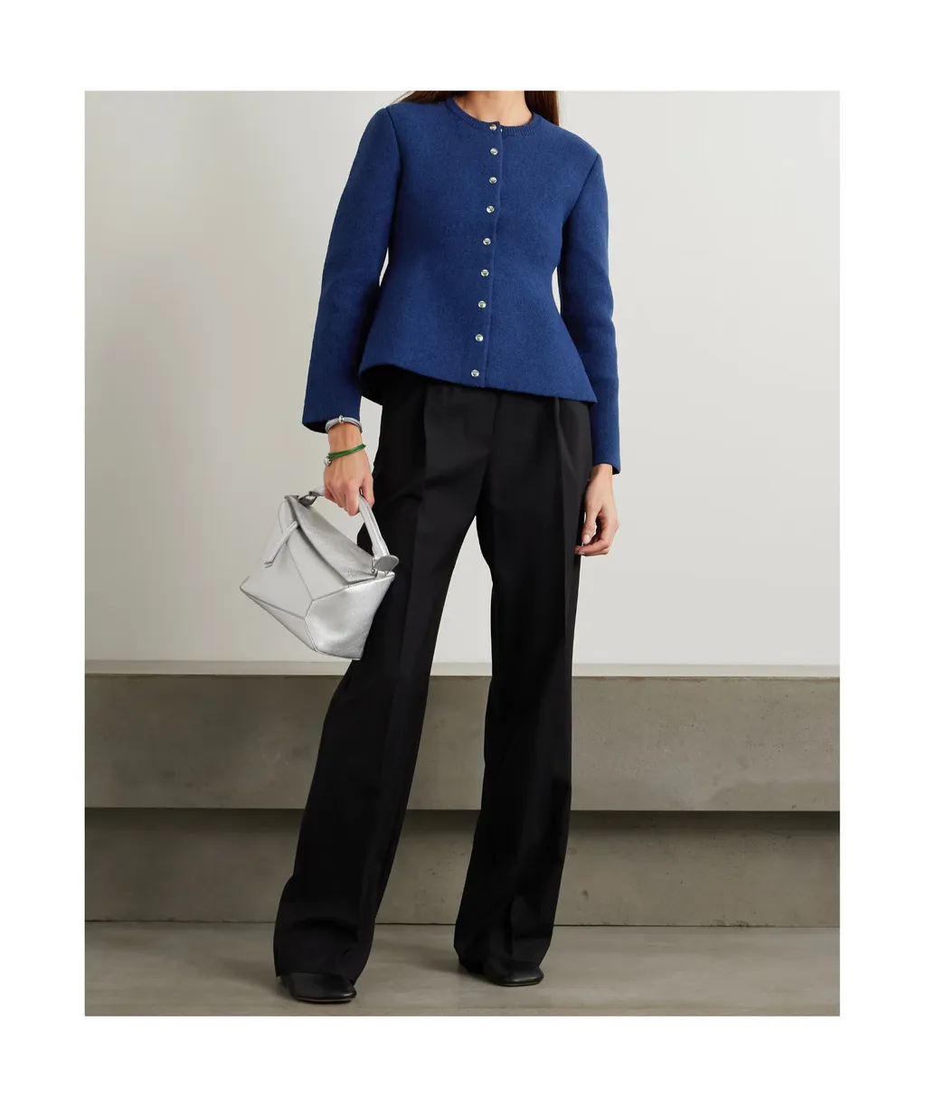 Long-Sleeved Knitted Cardigan