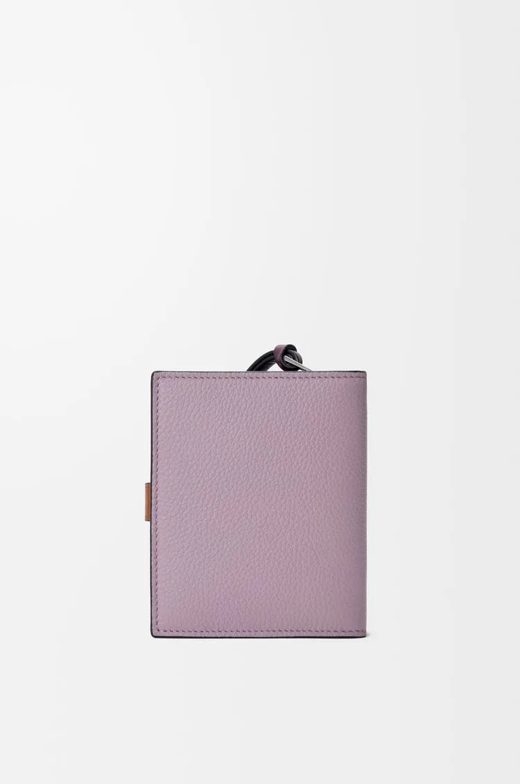 Compact Zip Wallet In Soft Grained Calfskin