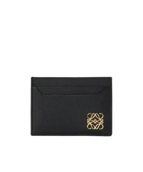 Anagram Plain Cardholder In Pebble Grained Calfskin