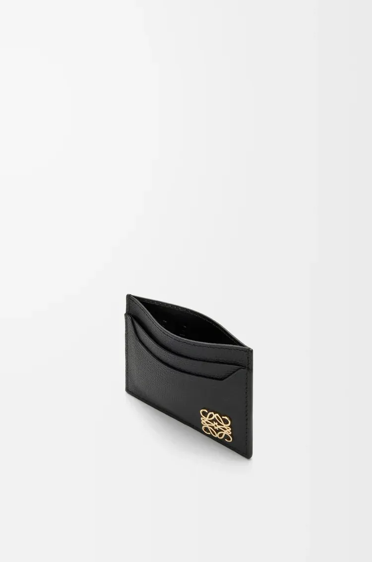 Anagram Plain Cardholder In Pebble Grained Calfskin