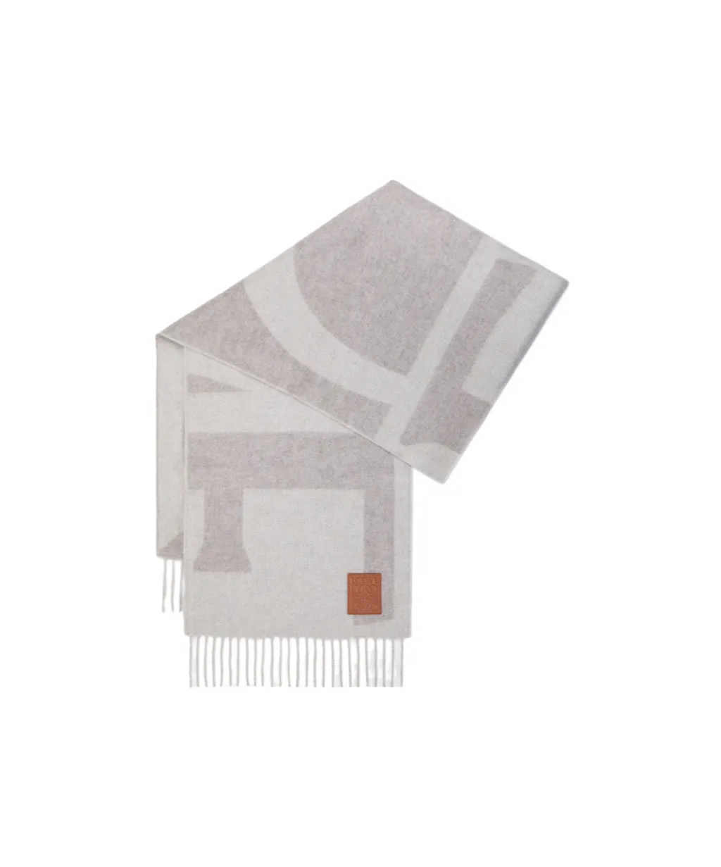 Logo Fringed Scarf