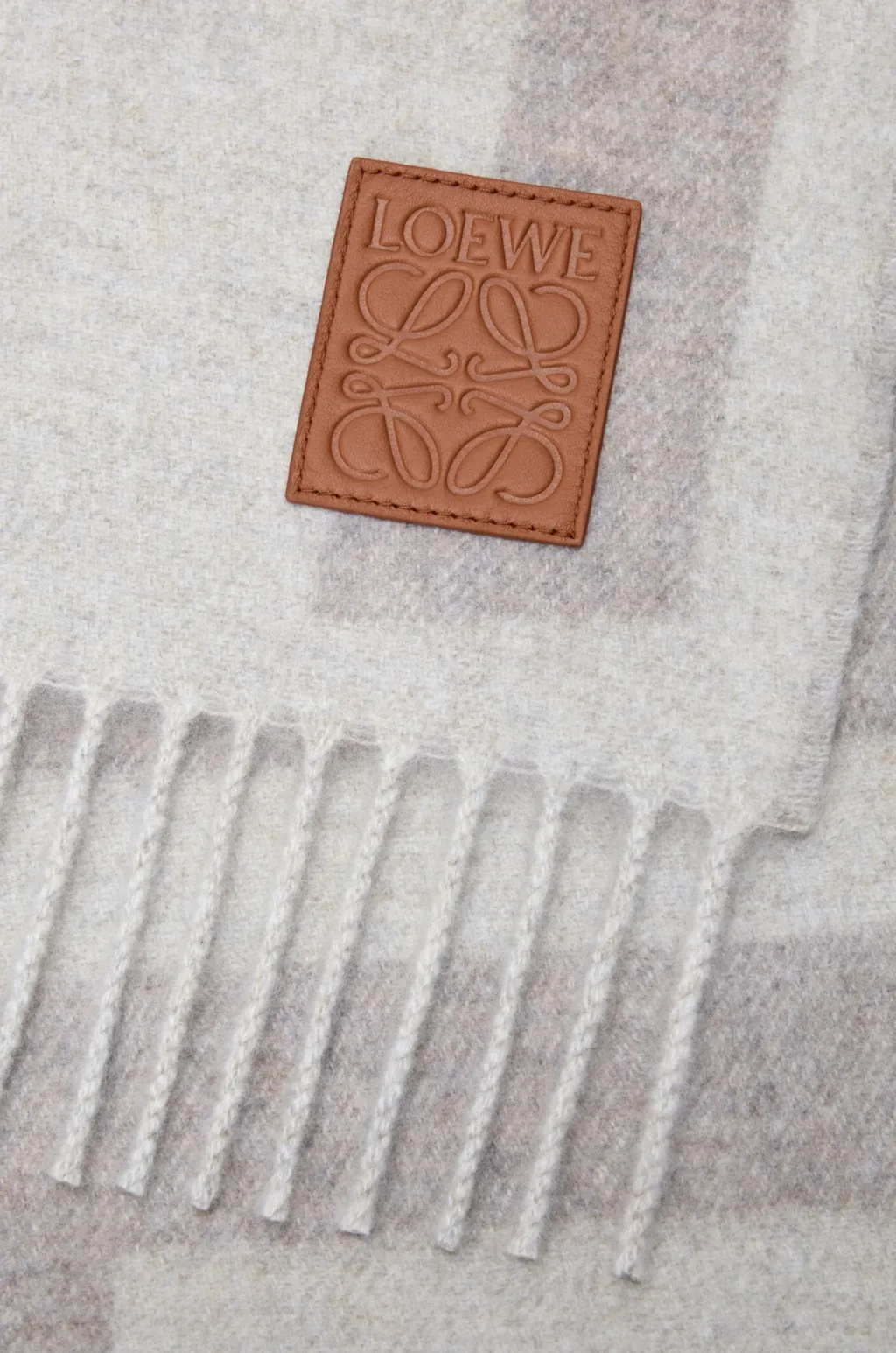 Logo Fringed Scarf