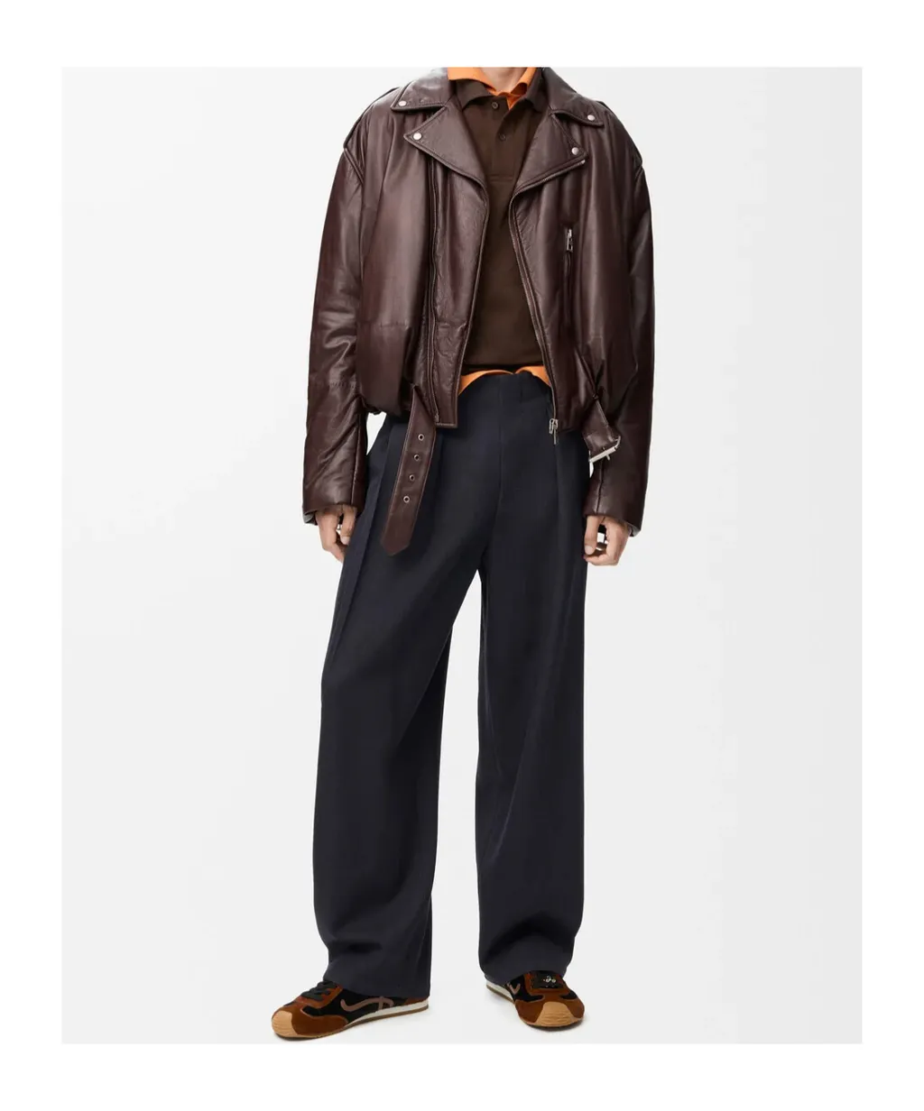Straight Leg Pleated Pants
