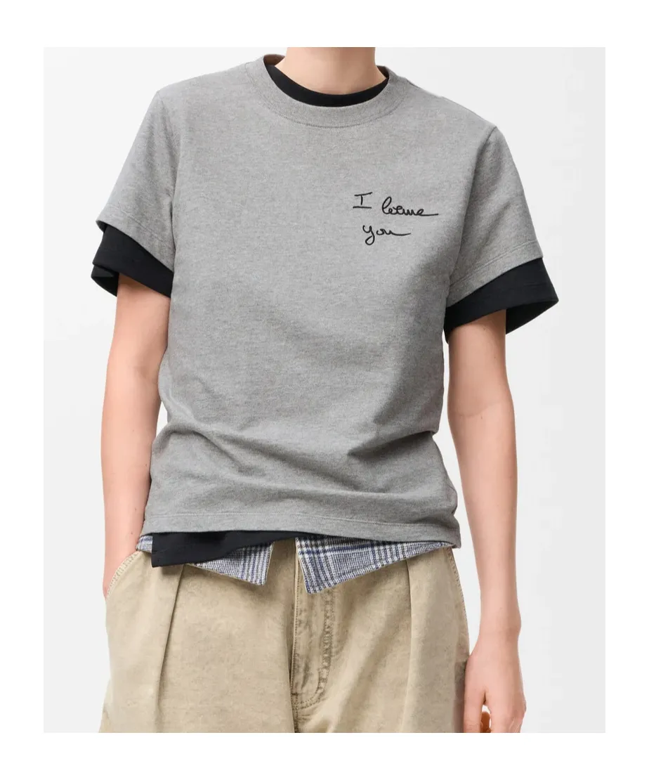 Anagram Embroidered Crewneck T-Shirt