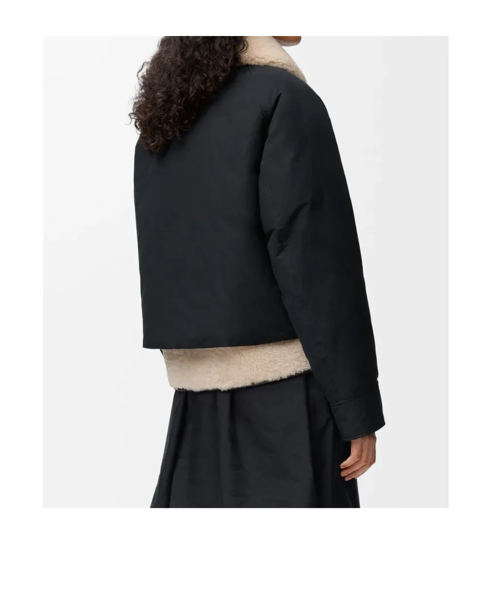 Shearling-Collar Pocket Jacket