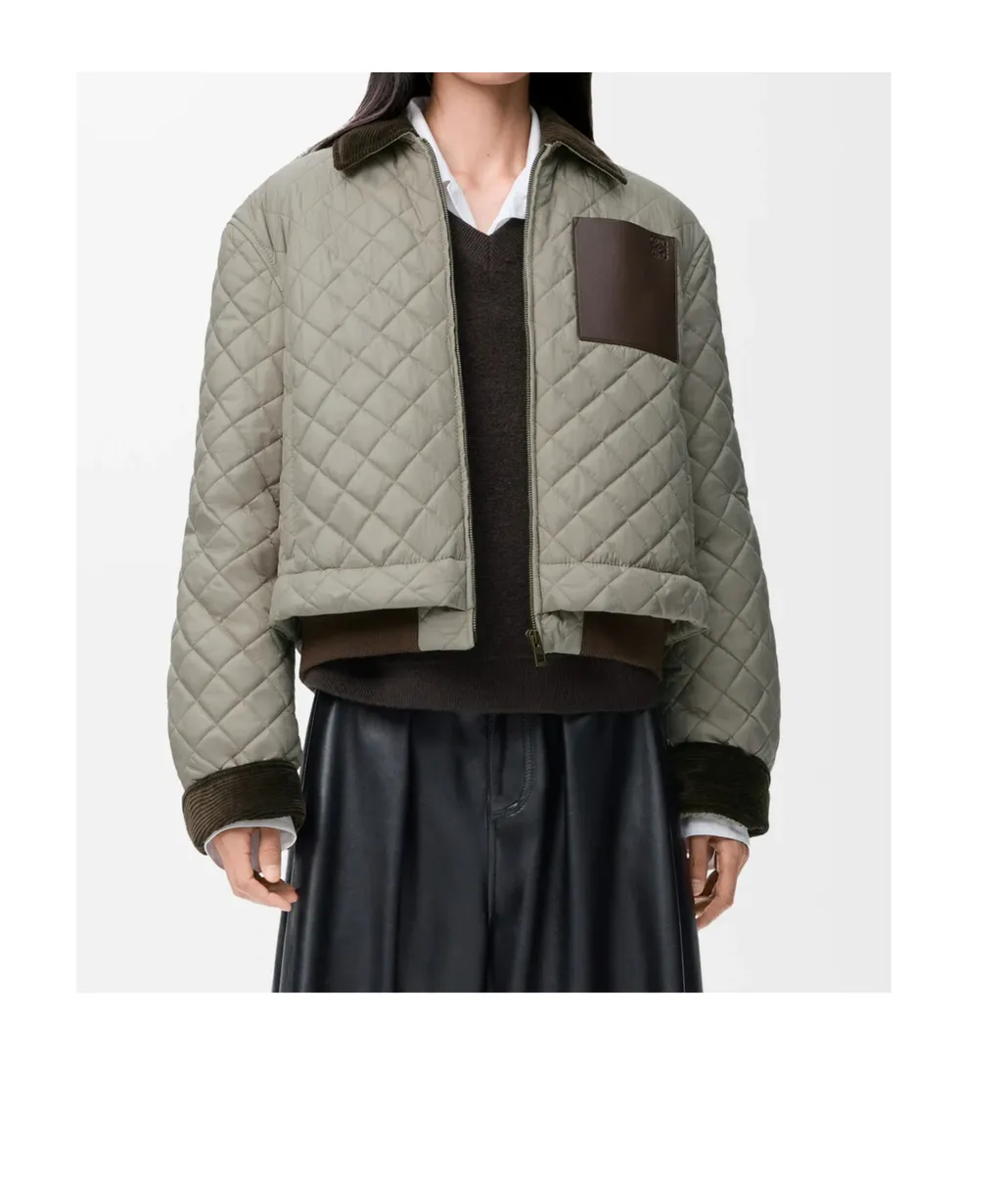 Quilted Bomber Jacket