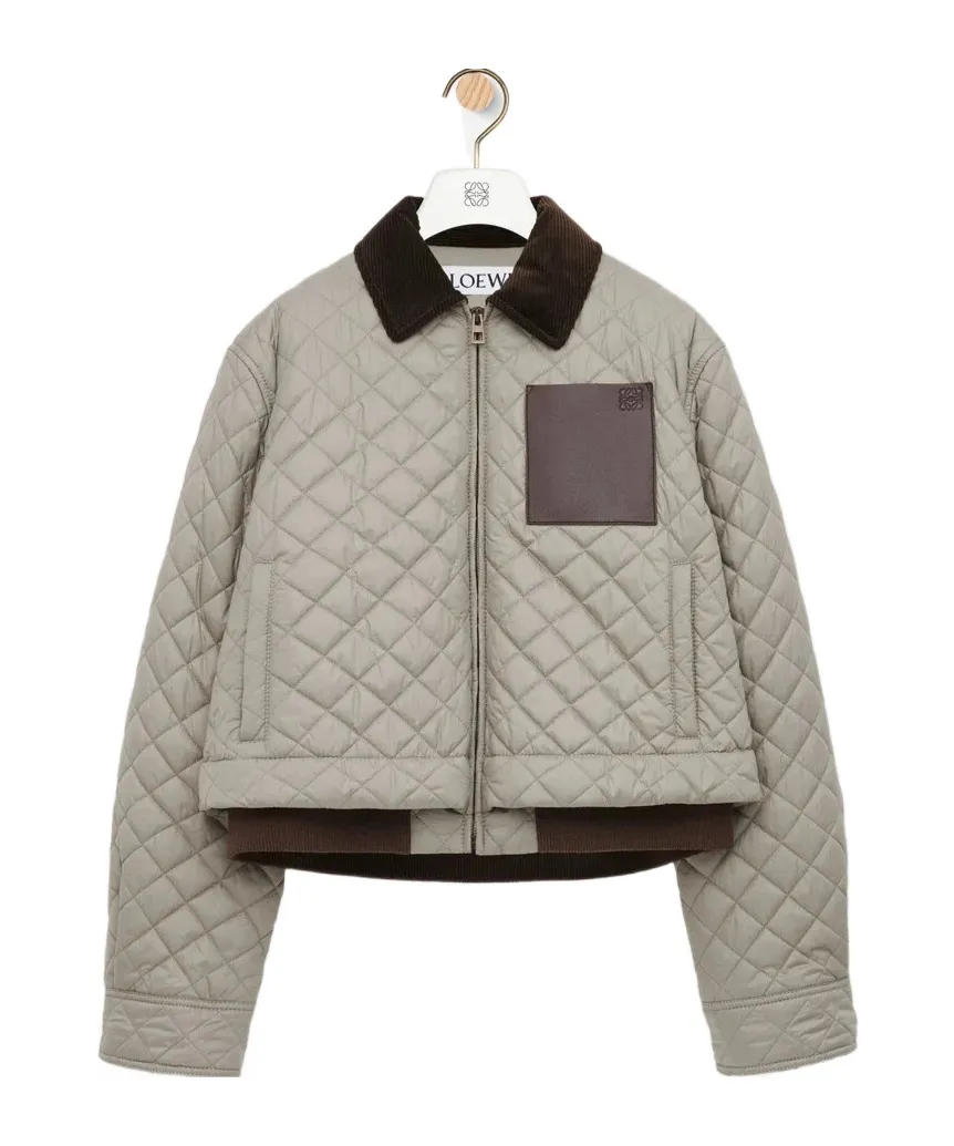 Quilted Bomber Jacket