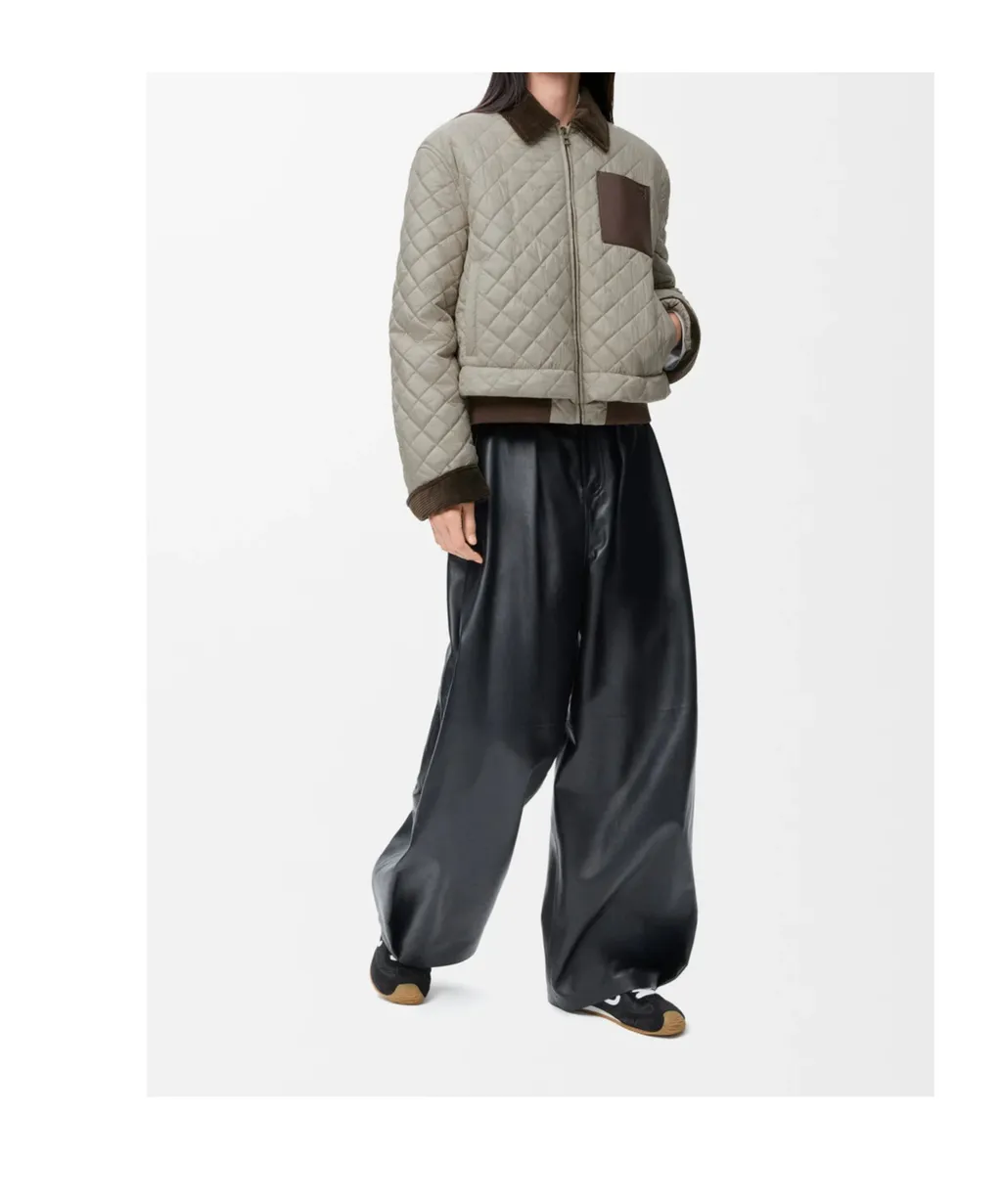 Quilted Bomber Jacket