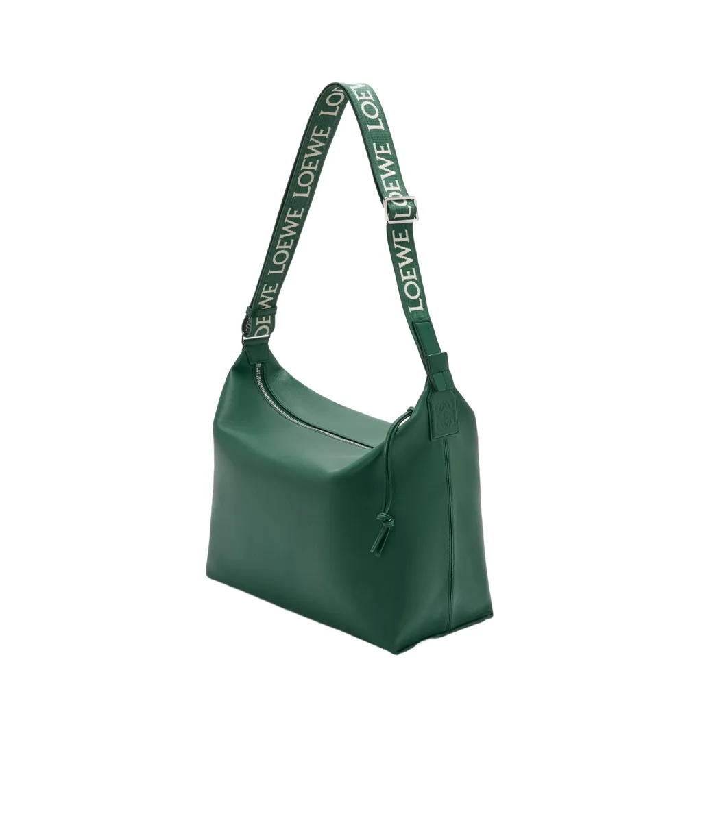 Cubi Crossbody Bag In Supple Smooth Calfskin And Jacquard