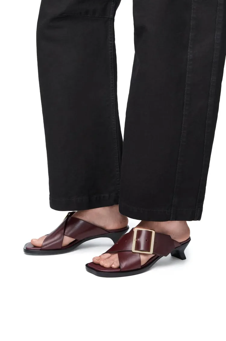 Petal Belt Sandal In Vegetable-Tanned Calfskin