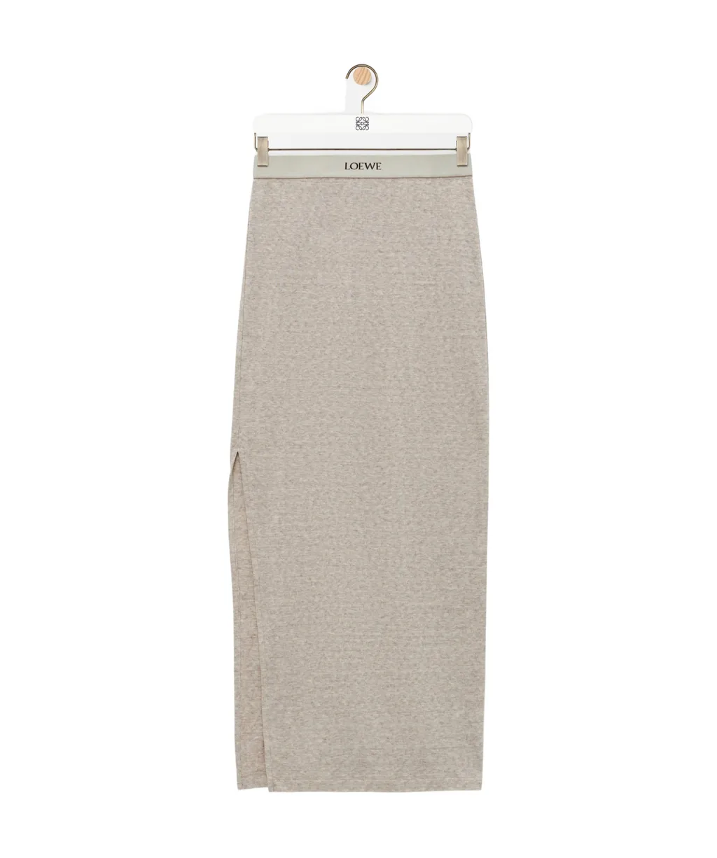 Skirt In Cotton And Wool