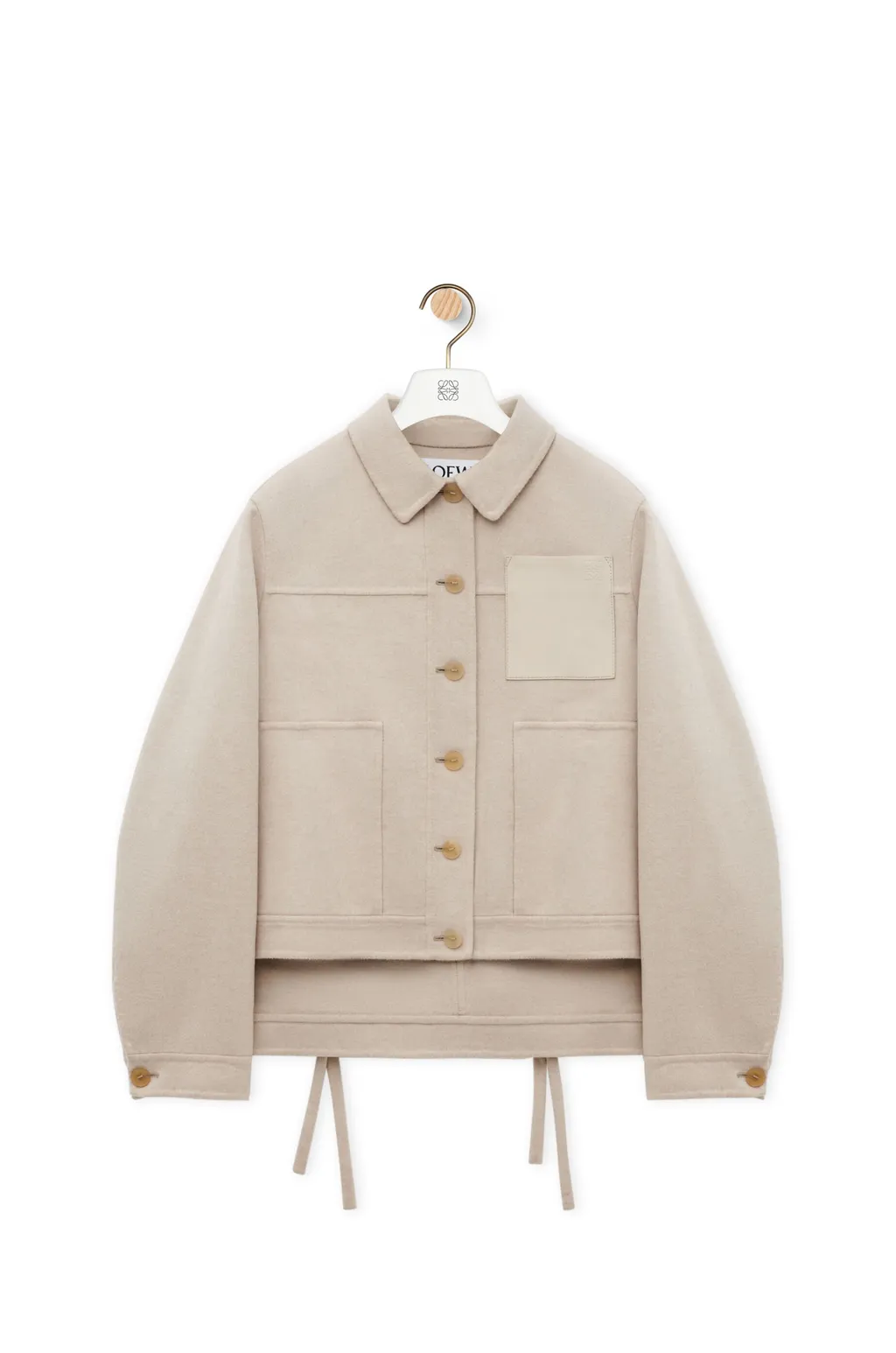 Workwear Jacket In Wool And Cashmere