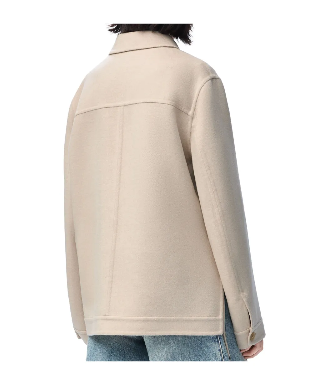 Workwear Jacket In Wool And Cashmere