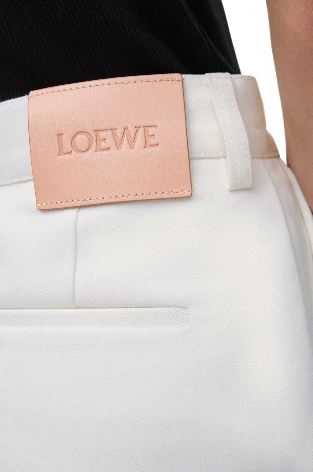 Logo Patch Pleated Trousers